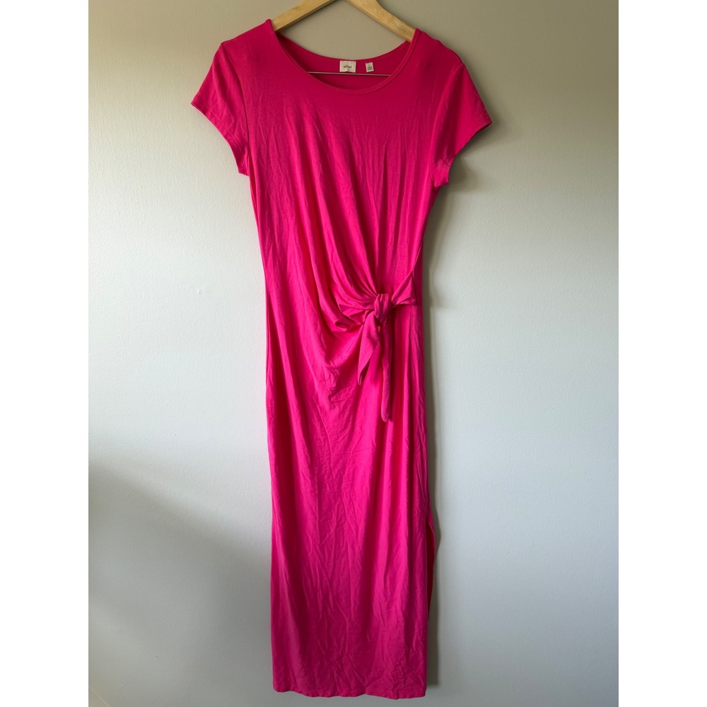 Wilfred Aritzia Maxi Dress Large Hot Pink Barbiecore Resortwear Casual‎